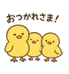 ふわふわひよこの毎日スタンプ（個別スタンプ：12）