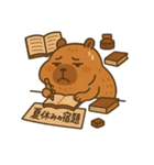 夏だ！海だ！イトメカピバラだ！（個別スタンプ：27）
