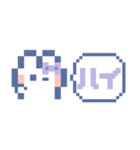 お顔うしゃぎ！！6 紫色（個別スタンプ：1）