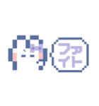 お顔うしゃぎ！！6 紫色（個別スタンプ：4）