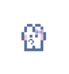 お顔うしゃぎ！！6 紫色（個別スタンプ：17）