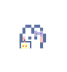お顔うしゃぎ！！6 紫色（個別スタンプ：21）