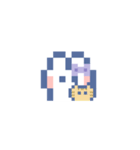 お顔うしゃぎ！！6 紫色（個別スタンプ：23）