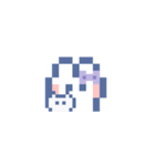 お顔うしゃぎ！！6 紫色（個別スタンプ：24）
