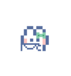 お顔うしゃぎ！！6 緑色（個別スタンプ：19）