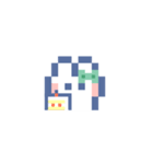 お顔うしゃぎ！！6 緑色（個別スタンプ：21）