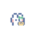 お顔うしゃぎ！！6 緑色（個別スタンプ：23）