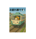 幕の内弁当と電車のコラボ（個別スタンプ：4）