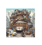 行きつけの鉄道カフェ（個別スタンプ：1）