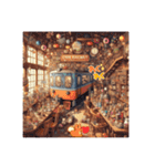 行きつけの鉄道カフェ（個別スタンプ：3）
