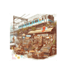 行きつけの鉄道カフェ（個別スタンプ：7）