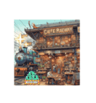 行きつけの鉄道カフェ（個別スタンプ：10）