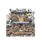 行きつけの鉄道カフェ（個別スタンプ：12）