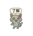 キモかわゾンビ猫の日常（個別スタンプ：8）