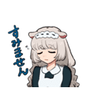 ねことねずみのメイド（個別スタンプ：4）