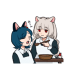 ねことねずみのメイド（個別スタンプ：14）