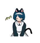 ねことねずみのメイド（個別スタンプ：16）