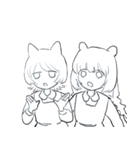 ねことねずみのメイド（個別スタンプ：32）