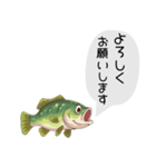 話すブラックバススタンプ（個別スタンプ：10）