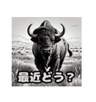 使いやすいアメリカバイソン（個別スタンプ：14）