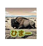 使いやすいアメリカバイソン（個別スタンプ：30）