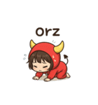おにちゃん【赤】（個別スタンプ：28）