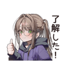 だるい★リモート学生女子（個別スタンプ：7）