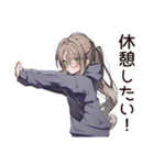 だるい★リモート学生女子（個別スタンプ：18）