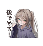 だるい★リモート学生女子（個別スタンプ：35）