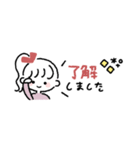 ゆるふわ女子◎省スペース #1（個別スタンプ：3）