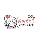ゆるふわ女子◎省スペース #1（個別スタンプ：34）