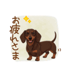 癒しの毎日♪ミニチュアダックスの気持ち（個別スタンプ：2）