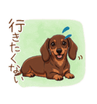 癒しの毎日♪ミニチュアダックスの気持ち（個別スタンプ：12）