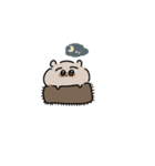 はちのじまゆげのたぬき（個別スタンプ：2）