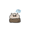 はちのじまゆげのたぬき（個別スタンプ：3）