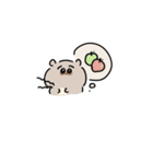 はちのじまゆげのたぬき（個別スタンプ：6）