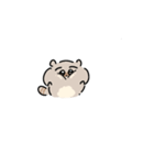 はちのじまゆげのたぬき（個別スタンプ：13）