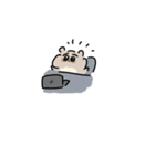 はちのじまゆげのたぬき（個別スタンプ：14）