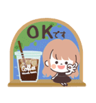 モノトーンLongちゃん・グルメ（個別スタンプ：6）