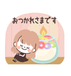 モノトーンLongちゃん・グルメ（個別スタンプ：8）