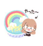 モノトーンLongちゃん・グルメ（個別スタンプ：17）