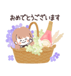 モノトーンLongちゃん・グルメ（個別スタンプ：20）