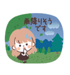 モノトーンLongちゃん・グルメ（個別スタンプ：36）