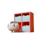 ボヨボヨ動くフグボール（個別スタンプ：4）