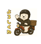 モフライダーと過ごす、ほんわか日常（個別スタンプ：3）
