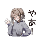 退屈な無趣味系女子（個別スタンプ：3）