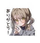 退屈な無趣味系女子（個別スタンプ：8）