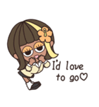 【予定/英語】ハピチャラガール☆3（個別スタンプ：7）