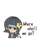 【予定/英語】ハピチャラガール☆3（個別スタンプ：11）