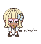【予定/英語】ハピチャラガール☆3（個別スタンプ：24）